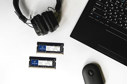 Timetec 16GB DDR4 3200MHz (or 2933MHz or 2666MHz) PC4-25600 Non-ECC Unbuffered 1.2V CL22 2Rx8 Dual Rank 260 Pin SODIMM Laptop Notebook PC Computer Memory RAM Module Upgrade|B098TXZY34