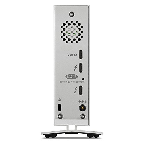 LaCie d2 Thunderbolt 3 8TB External Hard Drive Desktop HDD – Thunderbolt 3 USB-C USB 3.0, 7200 RPM Enterprise Class Drives, for Mac and PC Desktop, 1 Month Adobe CC (STFY8000400)|B06XYTCX69