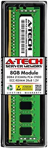 A-Tech 64GB Kit (2x32GB) DDR4 2666MHz PC4-21300 ECC RDIMM 2Rx4 Dual Rank 1.2V ECC Registered DIMM 288-Pin Server & Workstation RAM Memory Upgrade Modules (A-Tech Enterprise Series)|B0BPN48JTW
