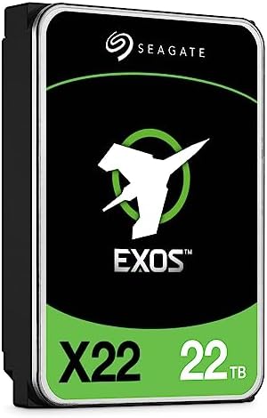 Seagate Exos X22 22TB SATA 6Gb/s 7200RPM 3.5" Enterprise Hard Drive - ST22000NM001E (Renewed