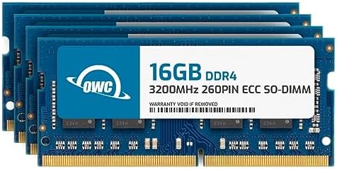 OWC 64GB (2x32GB) DDR4 3200MHz PC4-25600 CL22 2RX8 ECC Unbuffered SODIMM 1.2V 260-pin Laptop Memory RAM|B0CBVYMX3B