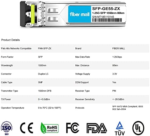 1G SFP SX for HPE ProCurve J4858C J4858B J4858A HPE Aruba J4858D 1000BASE-SX SFP LC Mini-GBIC 850nm 550m Multimode Transceiver Module|B0899JZ2SF