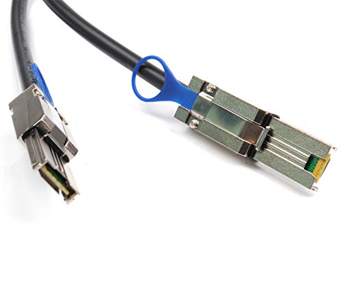 Heretom 2PCS Mini SAS26P SFF-8088 to SFF-8088 2M 6.6 feet External Cable Attached SCSI|B08P5SFWQ7