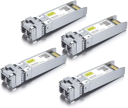 10Gtek 1000BASE-SX Gigabit SFP LC Multi-Mode Transceiver, Mini-GBIC Module for Cisco GLC-SX-MMD/GLC-SX-MM/SFP-GE-S, Ubiquiti UniFi UF-MM-1G, Meraki, Fortinet, TP-Link, 850nm, DDM, 550m, Pack of 2|B077SVS65C