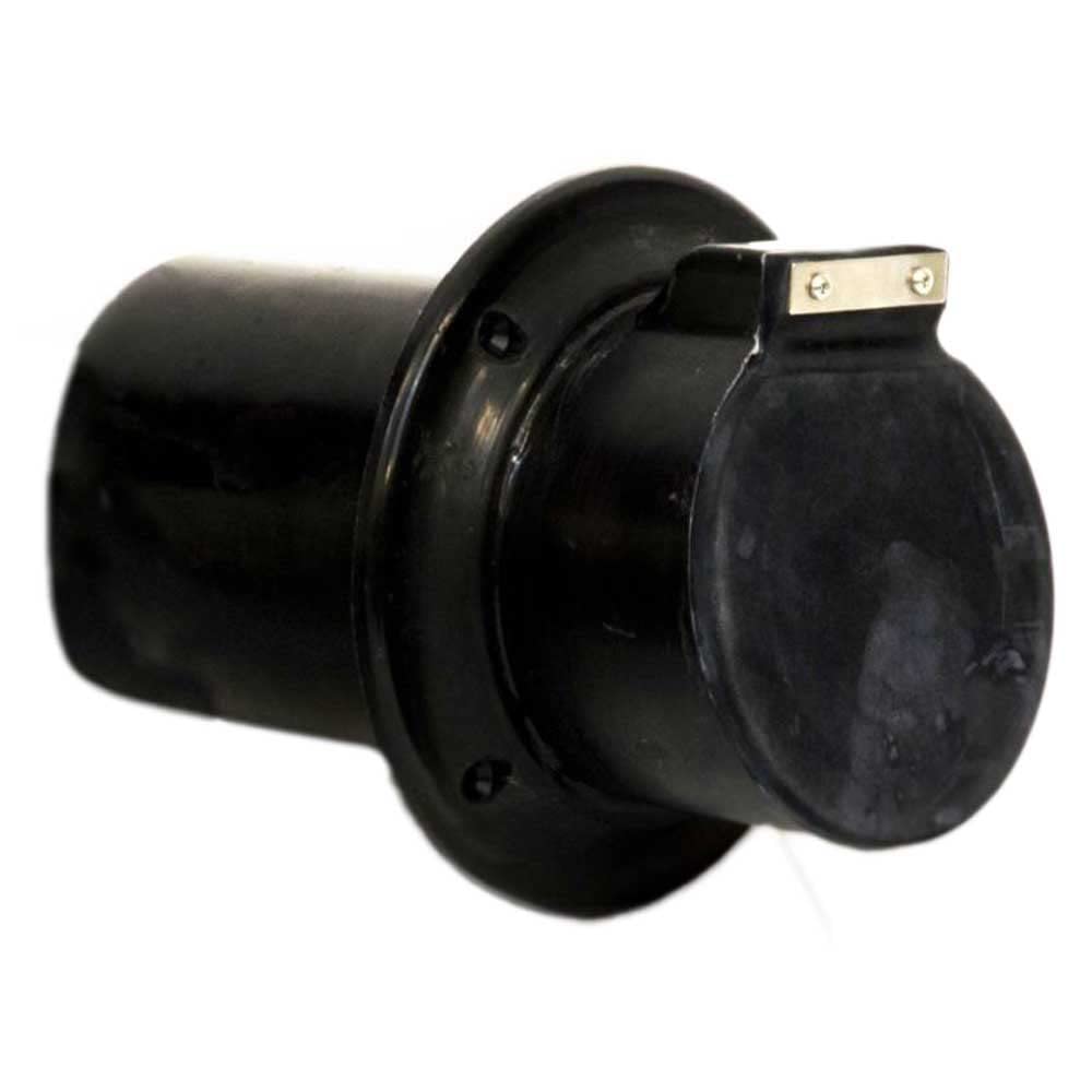 Centek Veratron 1200325 4" Exhaust Thru-Hull, Black w/Flapper