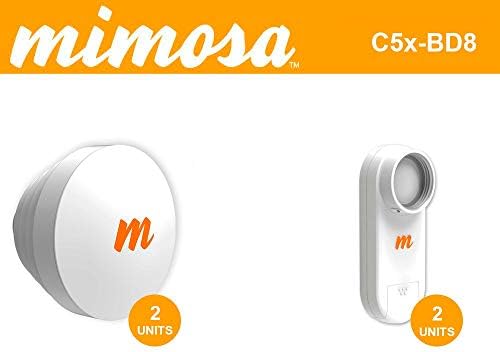 C5x 2PACK with Antenna 16 dBi N5-X16 4 6.4GHz PTP 700Mbps PTMP 500Mbps 2PACK
