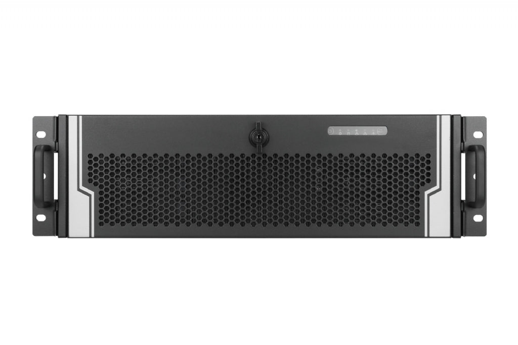 In-Win IW-R300-01N - 3U Feature Rich Short Depth Server Chassis for CCTV Applications