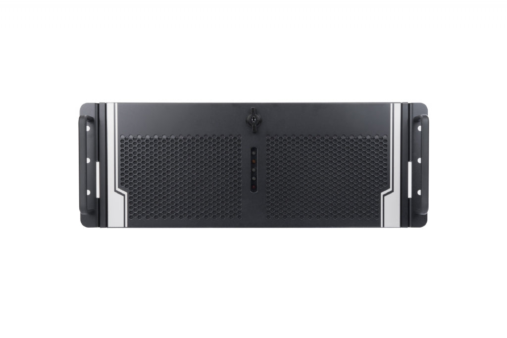 In-Win IW-R400-01N - 4U Rack Server Chassis for Extended Motherboards w/ Lockable Door - Ideal for CCTV Applications
