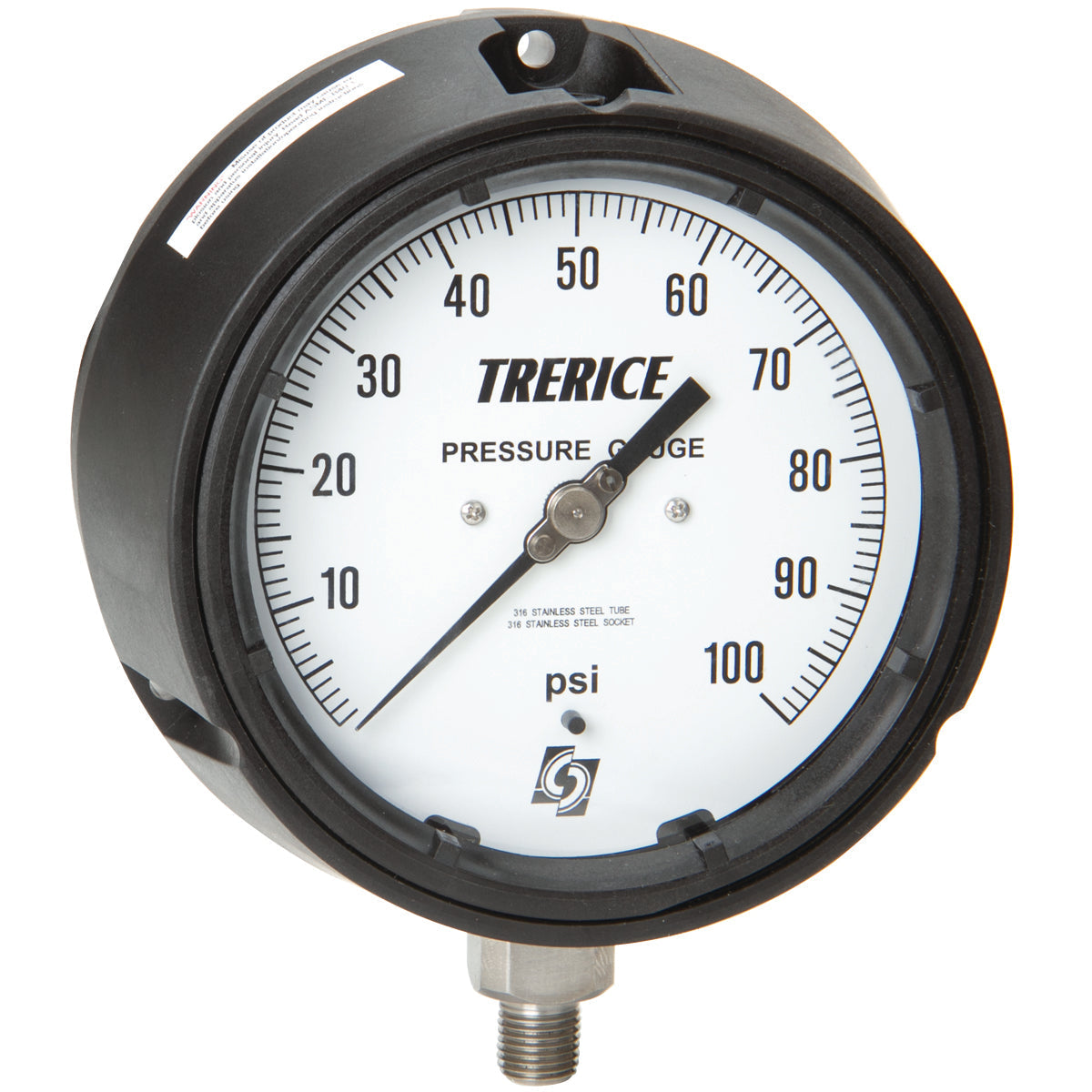 TRERICE - Process Pressure Gauge 450LFSS-45-02-L-A-60
