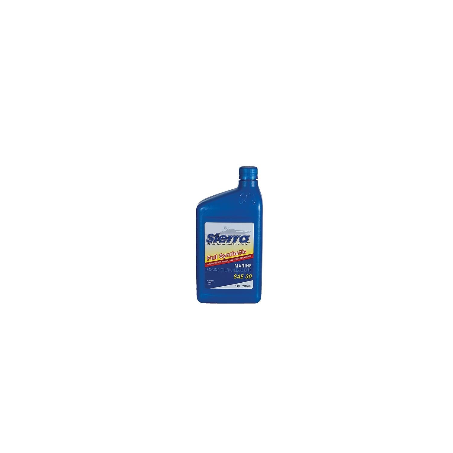 Sierra 18-9410-4 30 Wt. Full Synthetic 4-Cycle Marine Engine Oil, 5 Qt.