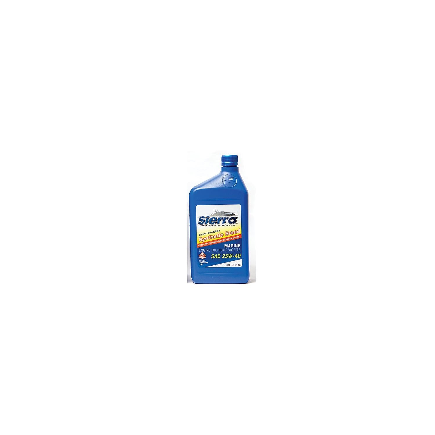 Sierra 18-9440CAT-4 Synthetic Blend 4-Cycle Inboard-Sterndrive Engine Oil, 25W40 FCW, 5 Qt.