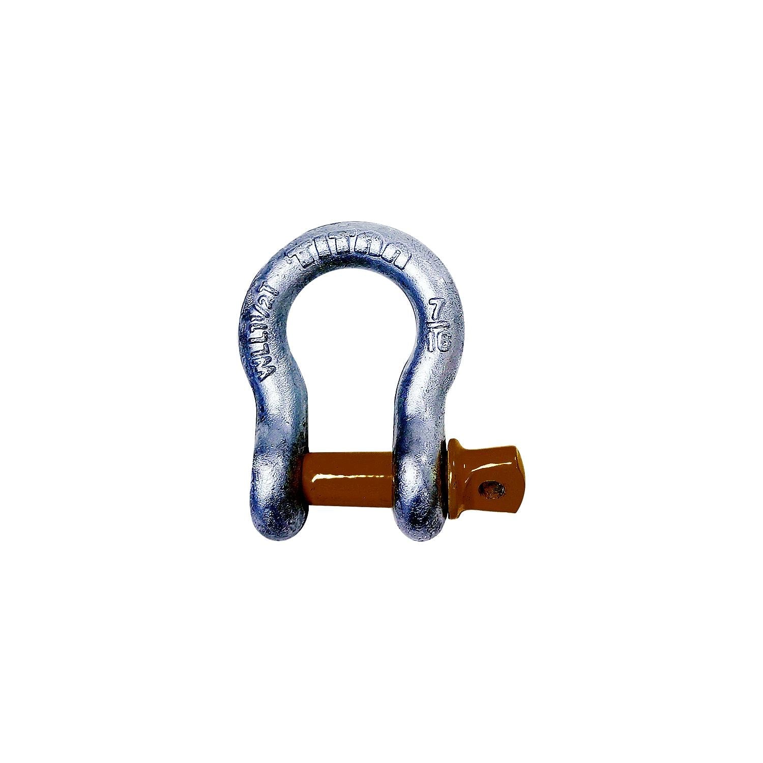 Titan Chain 10319054 Hot Galvanized Bow Shackle, 1/2"
