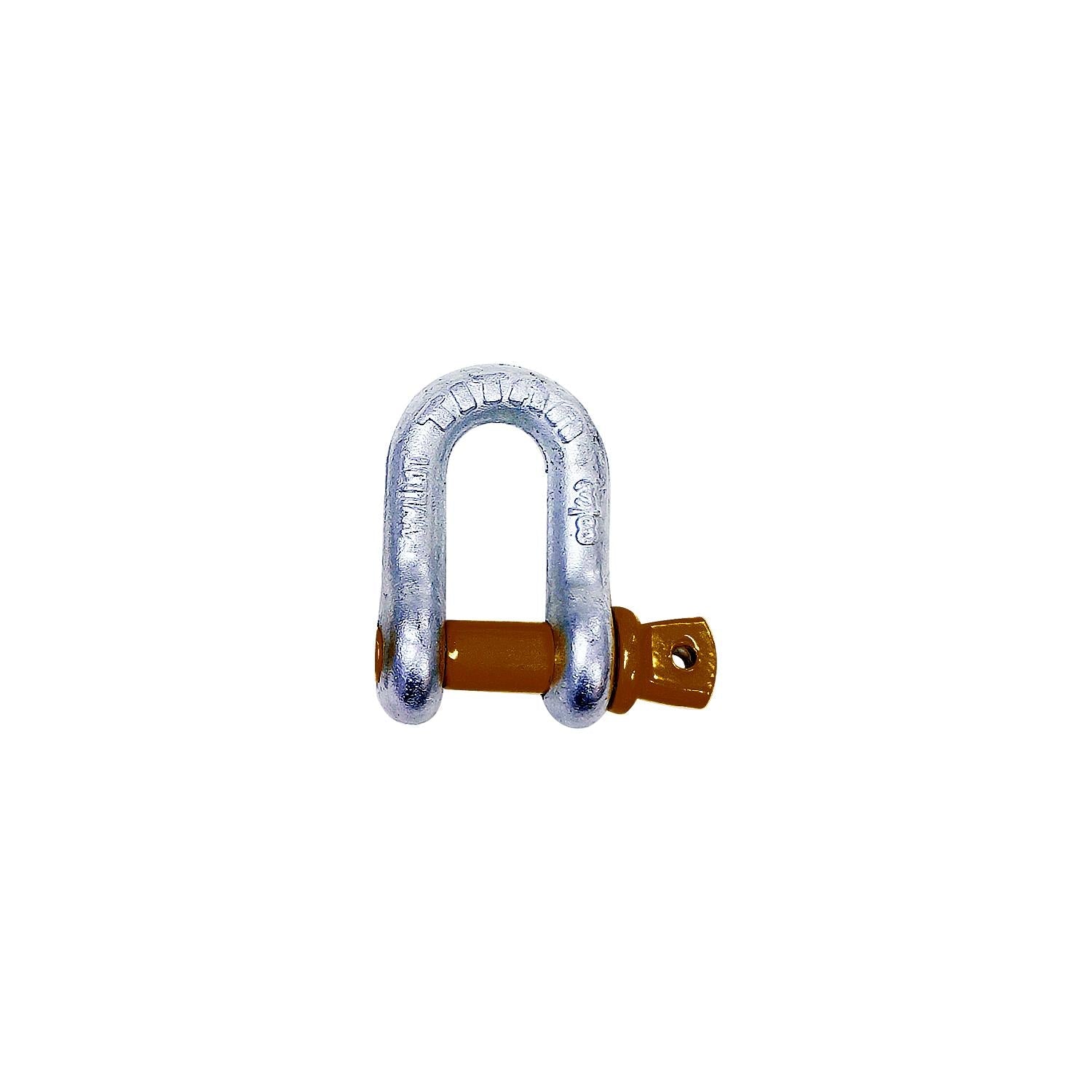 Titan Chain 10319064 Hot Galvanized D Shackle, 3/8"