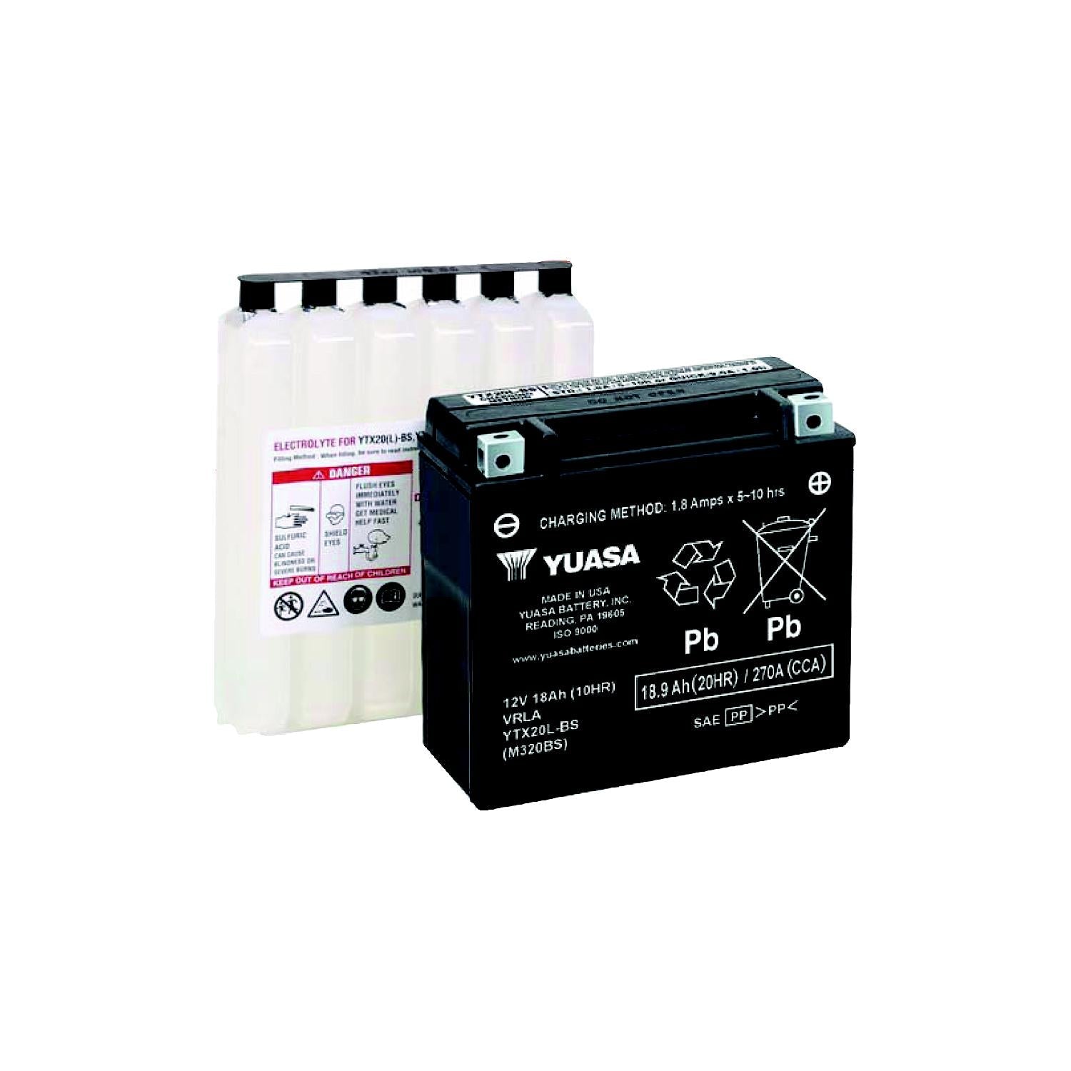 Yuasa Battery Inc. YUAM320BS Yuasa Maintenance Free Battery Fresh Pack