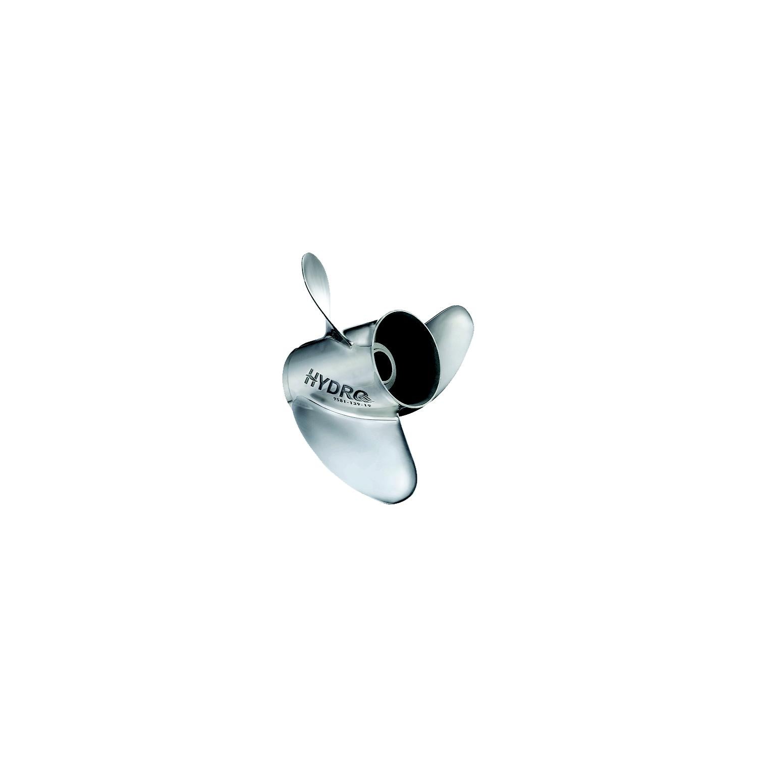 Solas 9581-139-19 Rubex Hydro SS 3-Blade Propeller, RH, 13-7/8 x 19, Interchangeable Hub, 4-3/4" Gearcase