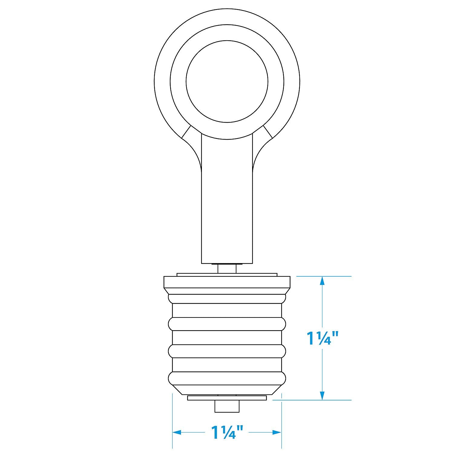 Seachoice 50-18871 Snap-Lock Drain Plug, Brass