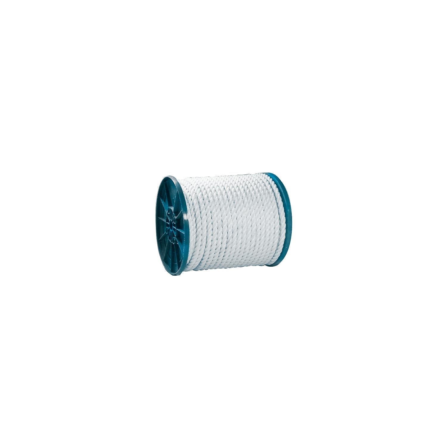 Seachoice 40810 Twisted Nylon Rope, White, 1/2" x 600'