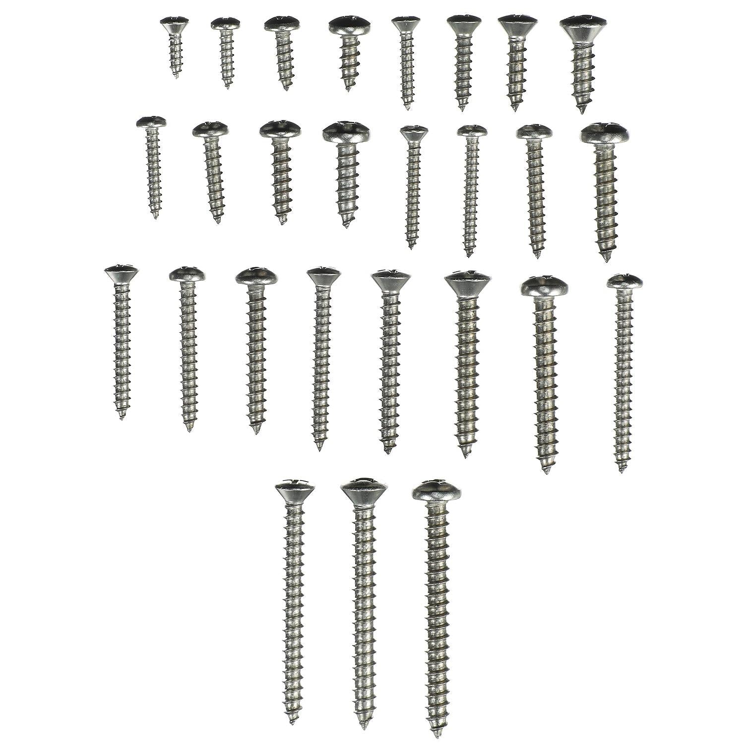 Seachoice KP5579SC Stainless Steel Tapping Screw Kit 216 Piece