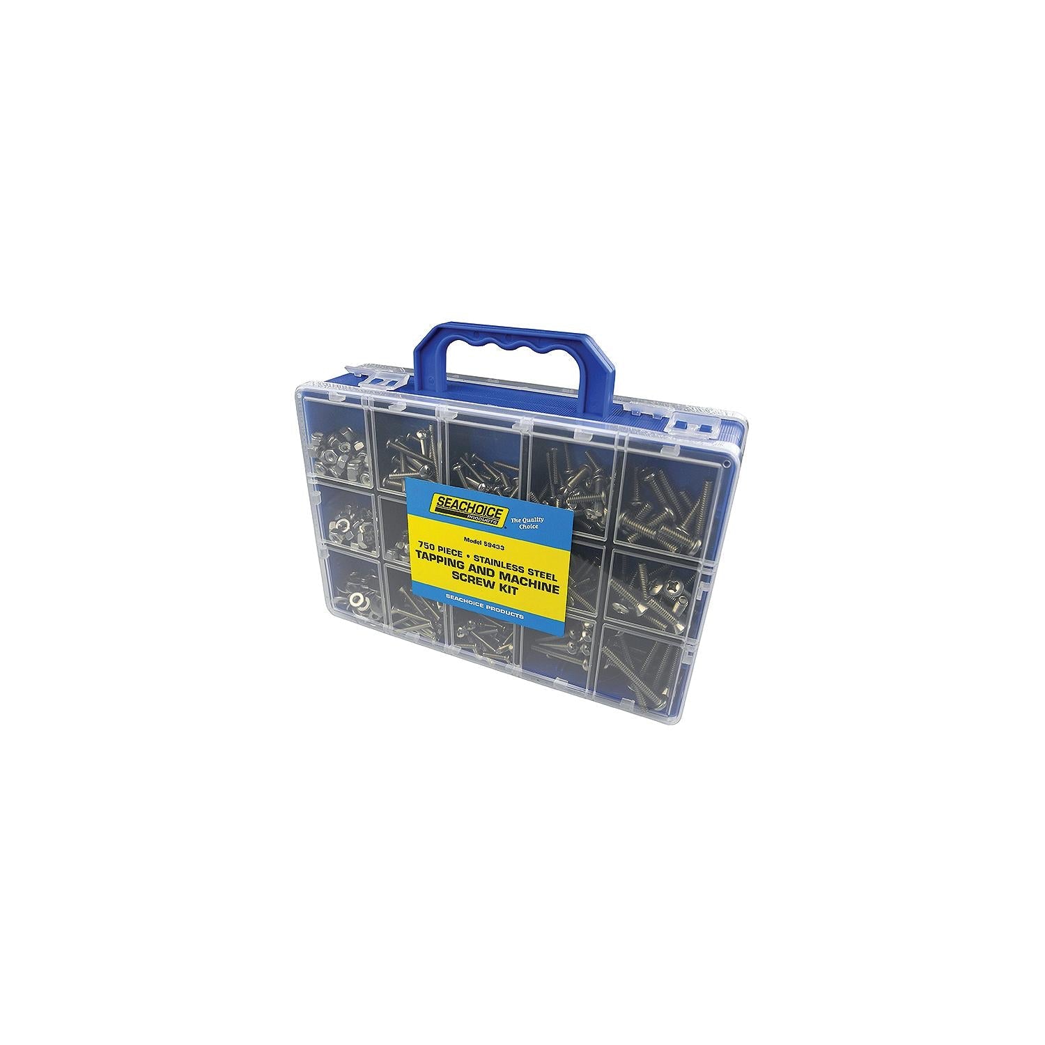 Seachoice KP6945SC Stainless Steel Tapping And Machine Screw Kit 750 Piece