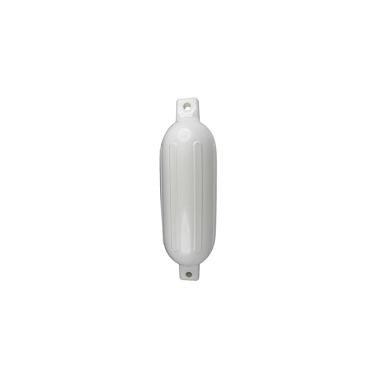 Seachoice DE79231S 79021 Twin Eye Ribbed Fender, White, 6.5 x 23"