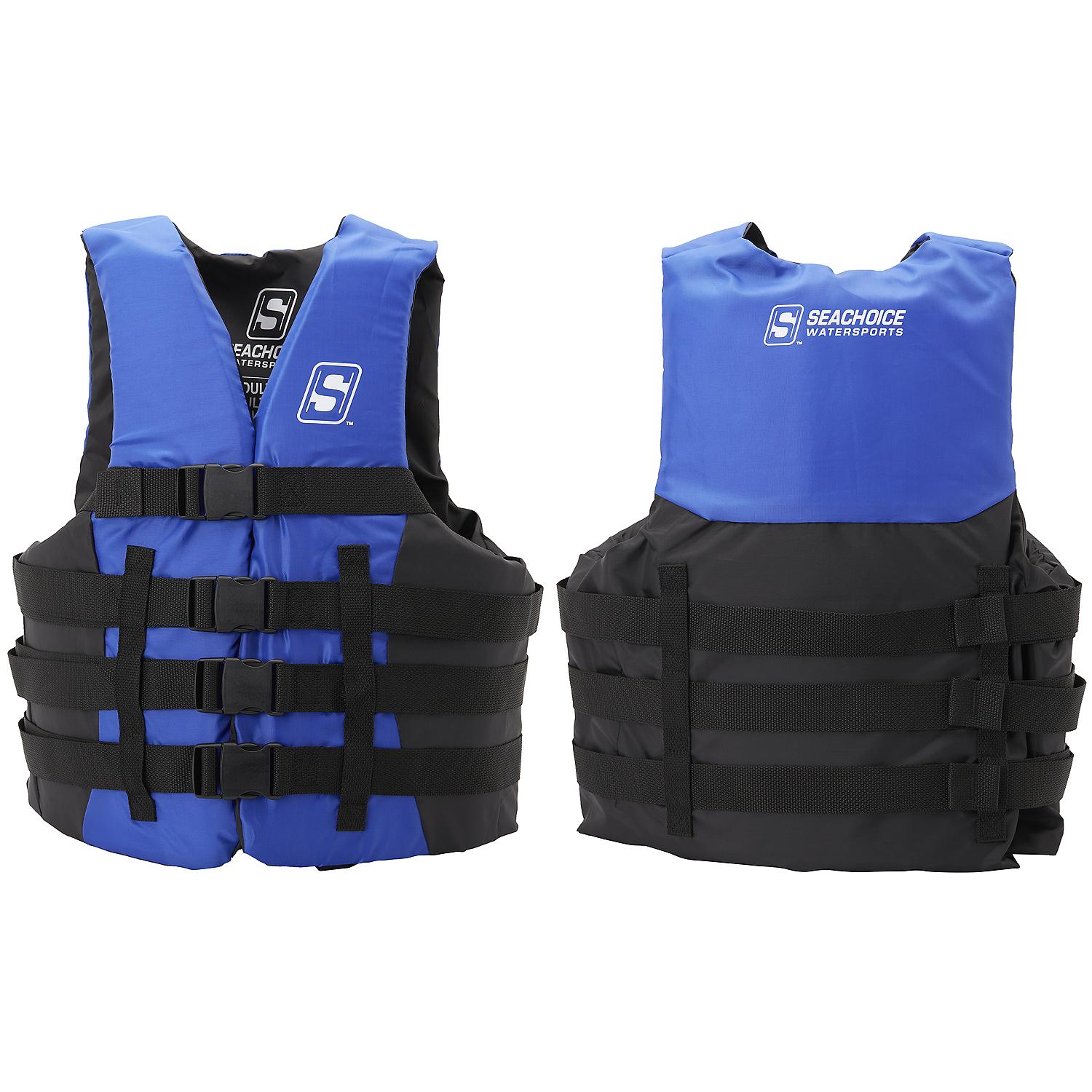 Seachoice 85353 Ski Vest 4 Belt Blue, L/XL