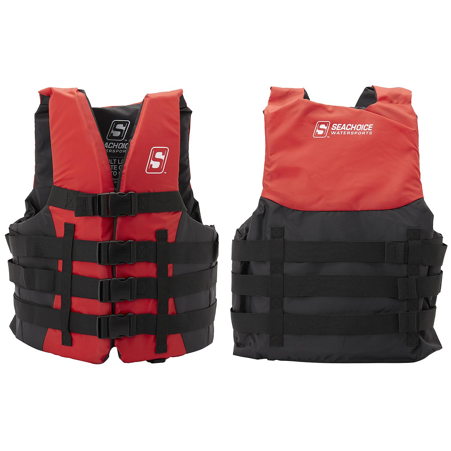 Seachoice 85403 Ski Vest 4 Belt Red, 2XL/3XL
