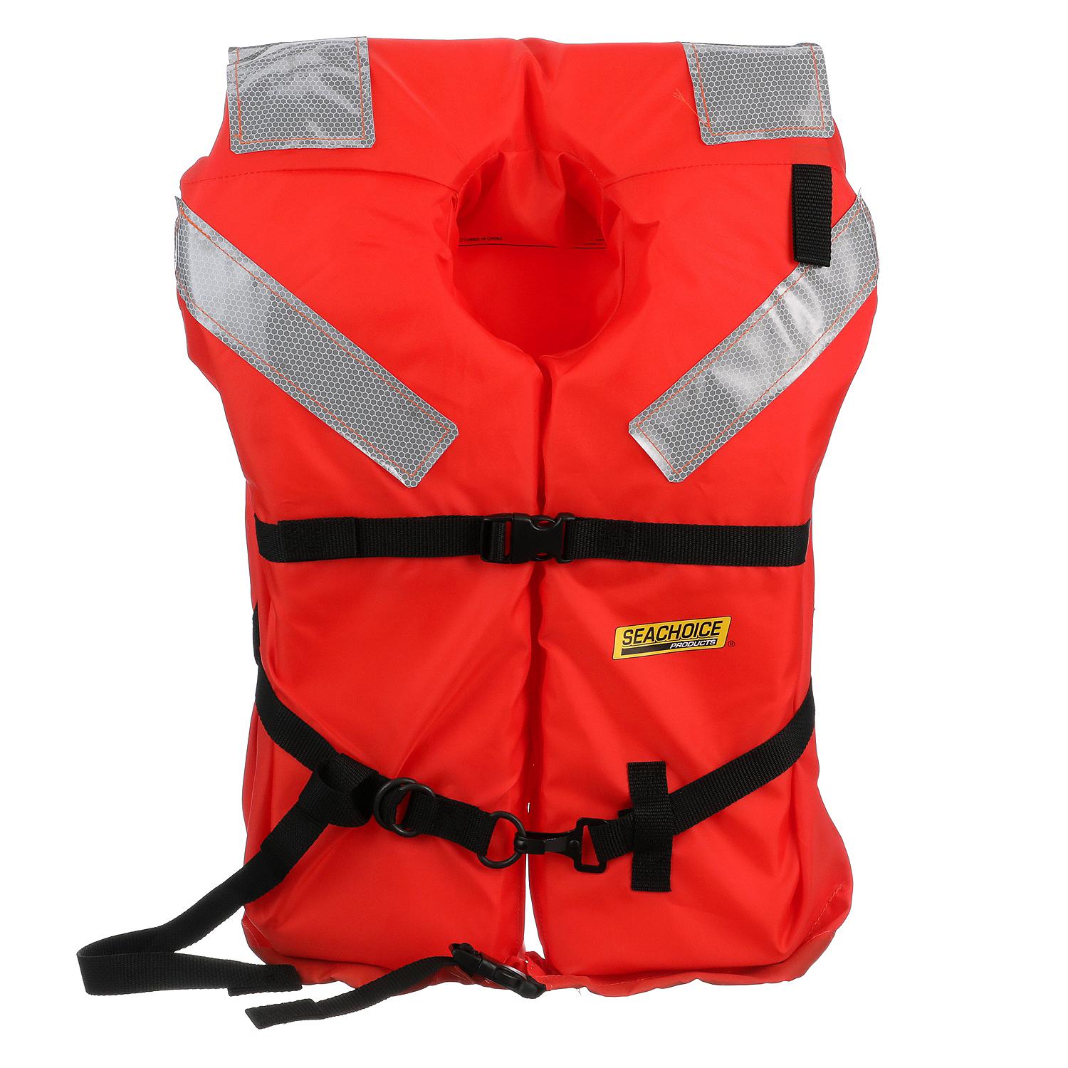 Seachoice 6000-85930-UNV Type I Offshore Jacket w/ Solas Reflective Tape, Adult