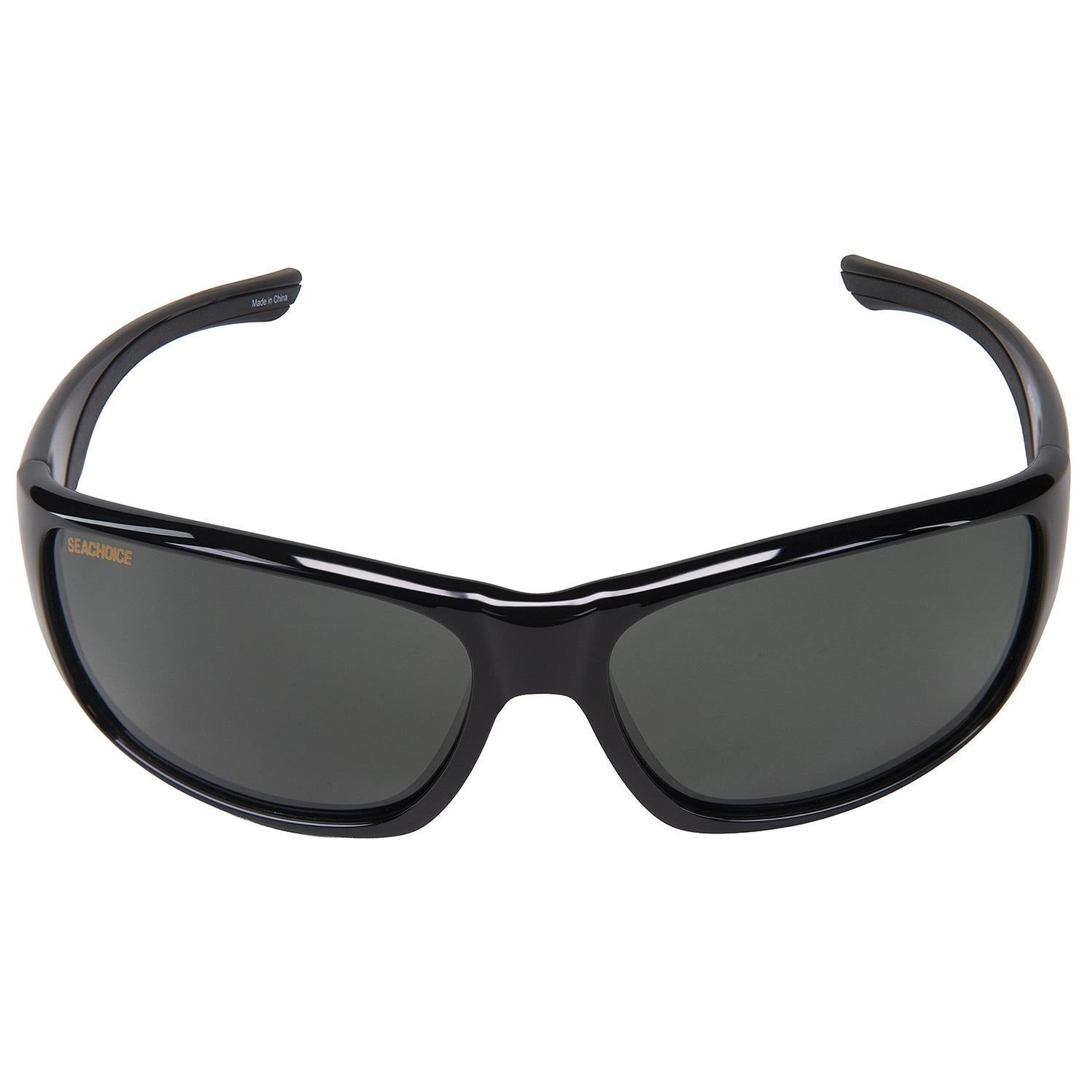Seachoice A181133000000 98824 "Neptune" Polarized Sunglasses, Frame: Shiny Black, Lens: Grey