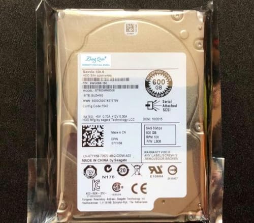 for 07YX58 600G 10K 6GB 2.5 inch R610 R620 R710 R720|B0CP9JJP53