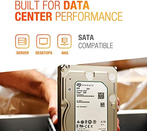 Seagate Exos 7E8 Enterprise Capacity 3.5 HDD 8TB 7200 RPM SATA 6Gb/s 4Kn 256MB Cache 3.5-Inch Enterprise Hard Disk Drive ST8000NM0045 (Renewed