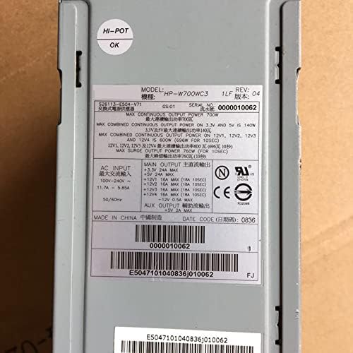 PSU for Siemens Hipro 700W Power Supply HP-W700WC3 S26113-E504-V70 S26113-E504-V71|B09KCNH6Y6