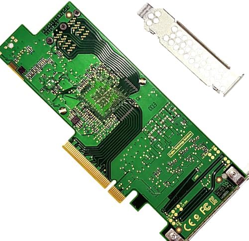 SAS HBA Card Compatible with LSI 9300-8i IT Mode & D3307 PCIe SATA Expansion Card, 8-Port 12Gbps PCIe 3.0, Expander Support, HBA Controller with 2X SFF-8643 to 4X 8482 SAS Cables for TrueNAS unRAID