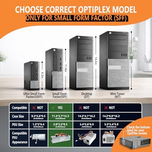 H240AS-01 H240AS-00 L240AS-00 2TXYM 3WN11 240W Optiplex 7010 SFF Power Supply for Dell Optiplex 390 790 960 990 3010 9010 Small Form Factor Systems CCCVC 3RK5T ac240as-00 D240ES-00|B07C7CVM4M