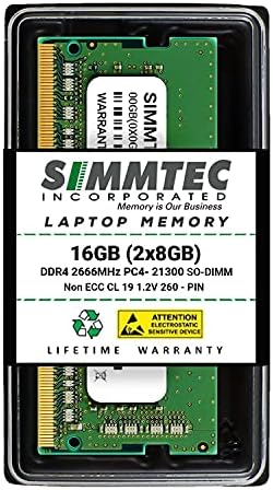 Simmtec RAM 64GB (2x32GB) DDR4 3200MHz SODIMM PC4-25600 (PC4-3200AA) CL22 1.2V Non-ECC SO-DIMM 260 Pin - Laptop, Notebook & AIO Computer Memory Upgrade Kit|B09HFRRW2N