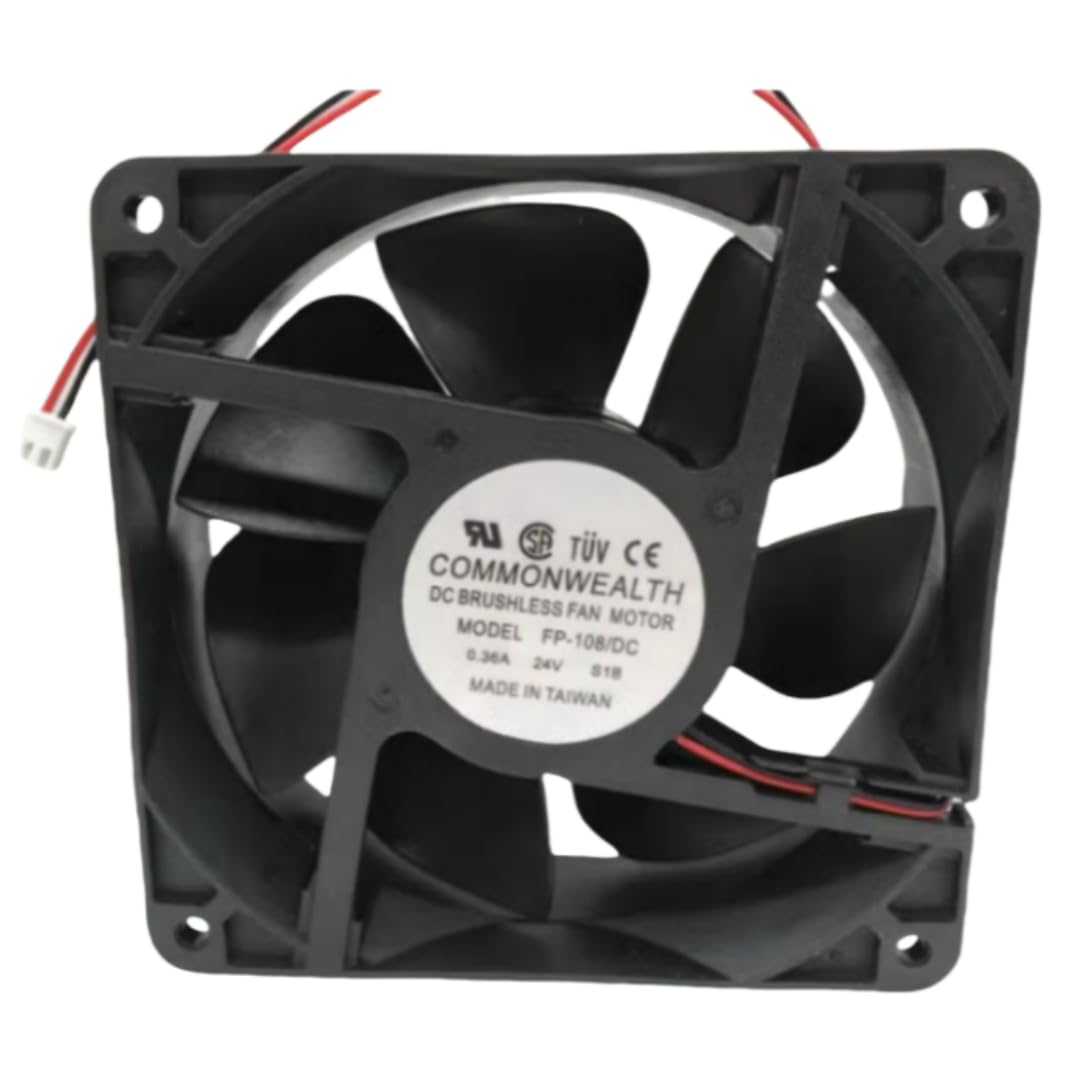 FP-108/DC S1B Fan 12CM for 24V 0.36A 12038 120X120X38MM 2-Wire Cooling Fan
