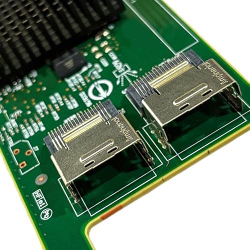 SAS HBA Card Compatible with LSI 9207-8i IT Mode PCIe SATA Expansion Card, SAS Expander Support, 8-Port 6Gbps PCIe 3.0 x8, HBA Controller with 2 SFF-8087 to 4× SATA Cables,ZFS TrueNAS unRAID NAS