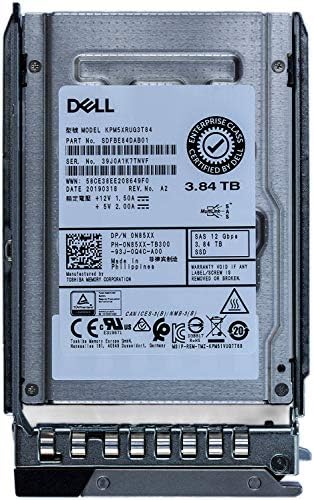 Dell Enterprise N85XX 3.84TB SAS-12GBPS Read Intensive BICS Flash TLC Advanced Format 512E 2.5IN HOT-Plug State Drive KPM5XRUG3T84 with Tray for 14G POWEREDGE Server|B087ZBVDC3