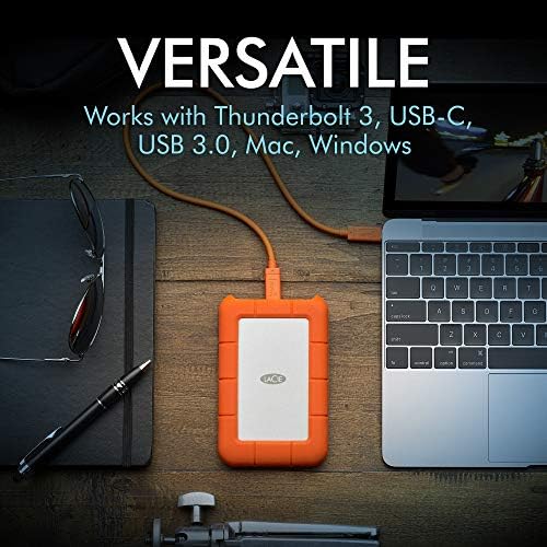 LaCie Rugged USB-C 2TB External Hard Drive Portable HDD – USB 3.0 compatible, Drop Shock Dust Rain Resistant, for Mac and PC Computer Desktop Workstation Laptop, 1 Month Adobe CC (STFR2000800)|B01N7QFZLQ