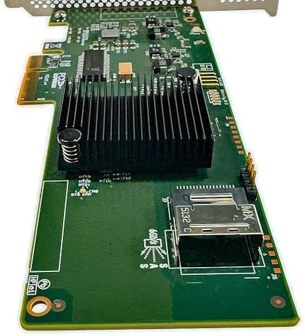 SAS HBA Card Compatible with LSI 9211-4I IT Mode PCIe SATA Expansion Card, SAS Expander Support, 4-Port 6Gb/s, PCIe 2.0, with SFF-8087 to 4X SATA Cables for NAS ZFS TrueNAS unRAID