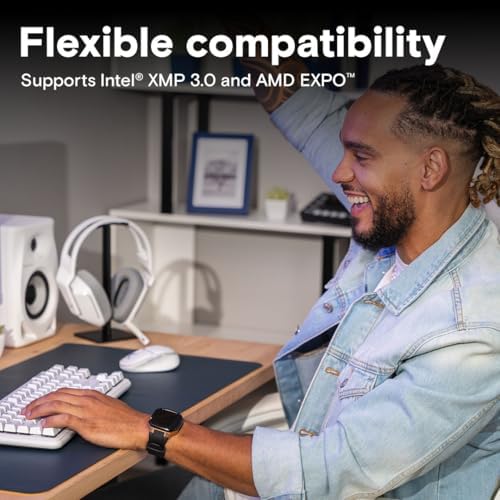 Crucial 16GB DDR5 RAM, 5600MHz (or 5200MHz or 4800MHz Desktop Memory, UDIMM 288-Pin, Compatible with Intel Core and AMD Ryzen - CT16G56C46U5