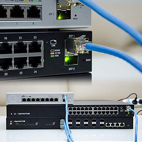 QSFPTEK 10GBASE-T SFP+ to RJ45 Module, 10Gb Copper RJ-45, Mini gbic SFP to Ethernet Network Optical Copper Transceiver Compatible with Dell GP-10GSFP-T, up to 30m|B0BX6G2CT6