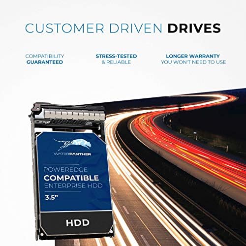 Water Panther 12TB 7200 RPM SATA 6Gb/s 3.5" HDD for Dell PowerEdge Servers | Enterprise Hard Drive in 13G Tray