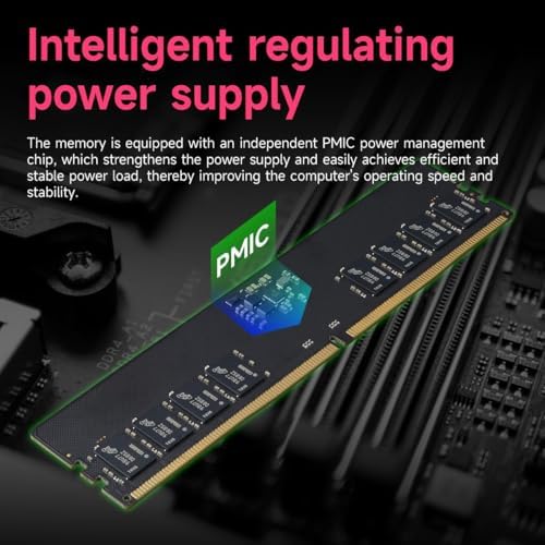 DDR5 RAM 32GB Kit (2x16GB) 4800MHz (PC5-38400) CL40 1.1V On die ECC UDIMM 288-Pin Desktop Memory Module Acclamator|B0DYJFJBJZ