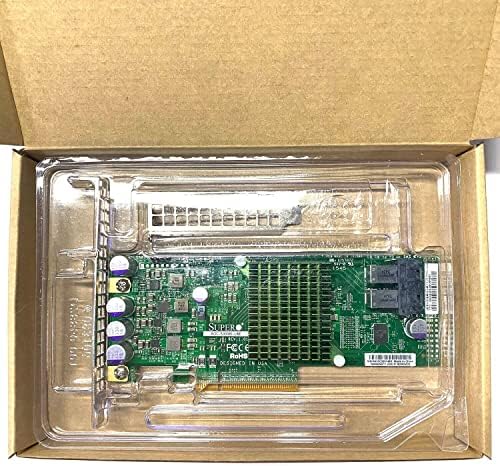 SAS3008 AOC-S3008L-L8E 9300-8I IT-Mode HBA JBOD PCI-E 3.0 SATA/SAS 8-Port SAS3 12Gb/s ZFS FreeNAS unRAID+2* SFF-8643 SATA Cable|B0C16QHJTZ