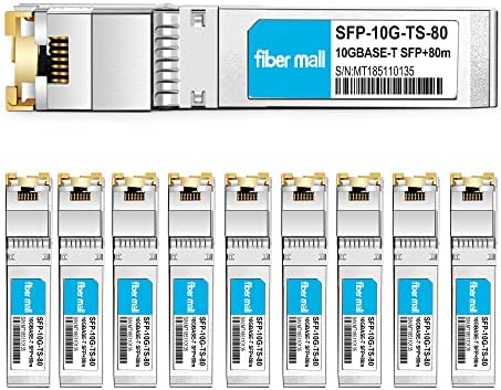 10G SFP+ RJ45 80m for Dell Force10 SFP-10G-T-80 GP-10GSFP-T80 10GBASE-T SFP+ 80m RJ45 Cat6a/7 Mini-GBIC 10gb Copper R-J45 Transceiver Module