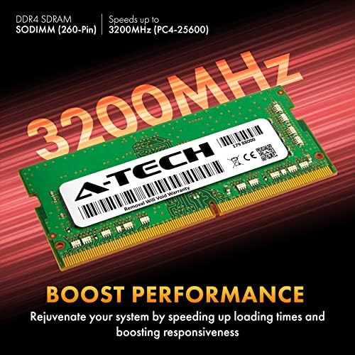 A-Tech 8GB DDR4 3200 MHz SODIMM PC4-25600 (PC4-3200AA) CL22 Non-ECC Laptop RAM Memory Module|B08KTQFZ9P