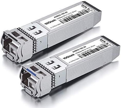 10Gtek 1000BASE-SX Gigabit SFP LC Multi-Mode Transceiver, Mini-GBIC Module for Cisco GLC-SX-MMD/GLC-SX-MM/SFP-GE-S, Ubiquiti UniFi UF-MM-1G, Meraki, Fortinet, TP-Link, 850nm, DDM, 550m, Pack of 2|B077SVS65C