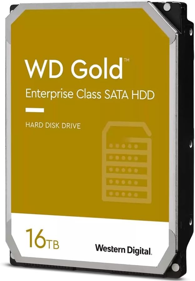 Western Digital 24TB WD Gold Enterprise Class SATA Internal Hard Drive HDD - 7200 RPM, SATA 6 Gb/s, 512 MB Cache, 3.5" - WD242KRYZ|B0DMB8BV8V