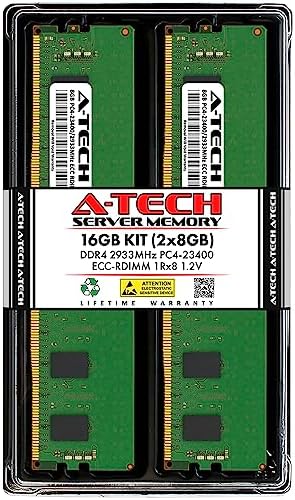 A-Tech 64GB Kit (2x32GB DDR4 2133MHz PC4-17000 ECC RDIMM 2Rx4 Dual Rank 1.2V ECC Registered DIMM 288-Pin Server & Workstation RAM Memory Upgrade Modules (A-Tech Enterprise Series