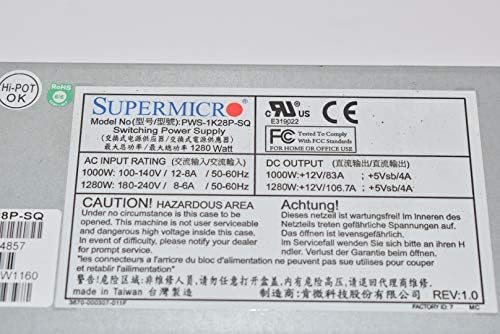 Supermicro Power Supply PWS-1K28P-SQ 1280W with PMBus Retail